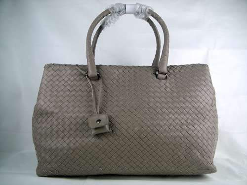 Bottega Veneta Lambskin Leather Handbag 1023 grey